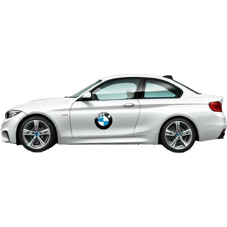 Car with BMW logo colours emoji