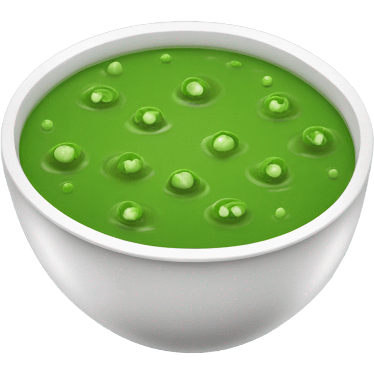 Pea in soup emoji