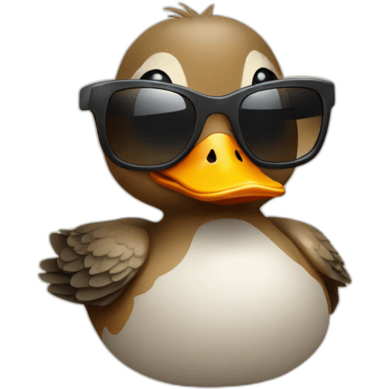 duck with sun glasses emoji