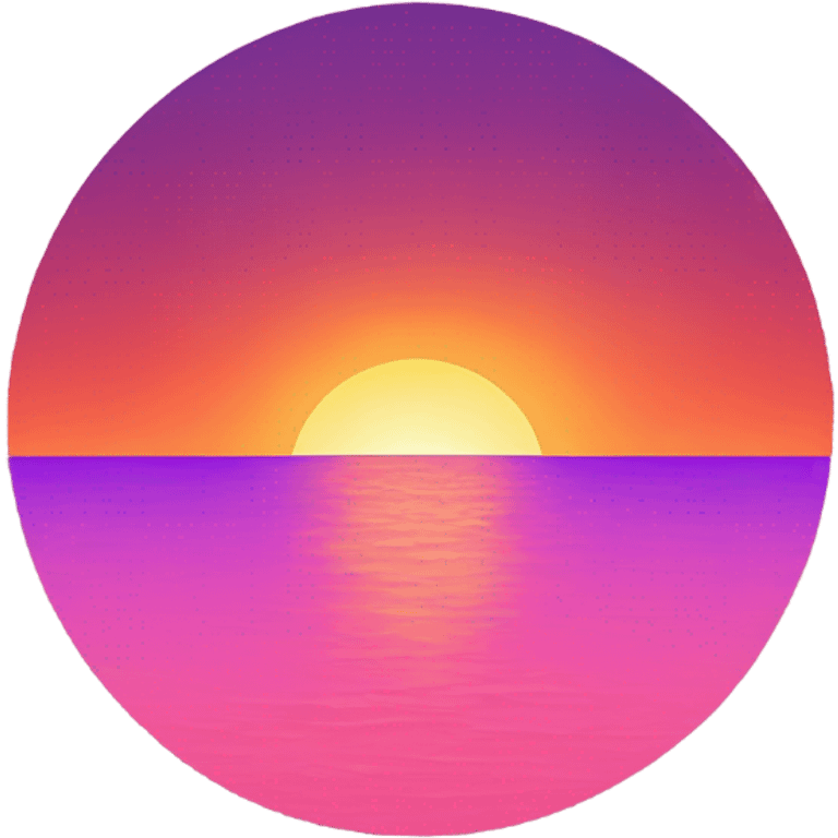 pretty sunset emoji