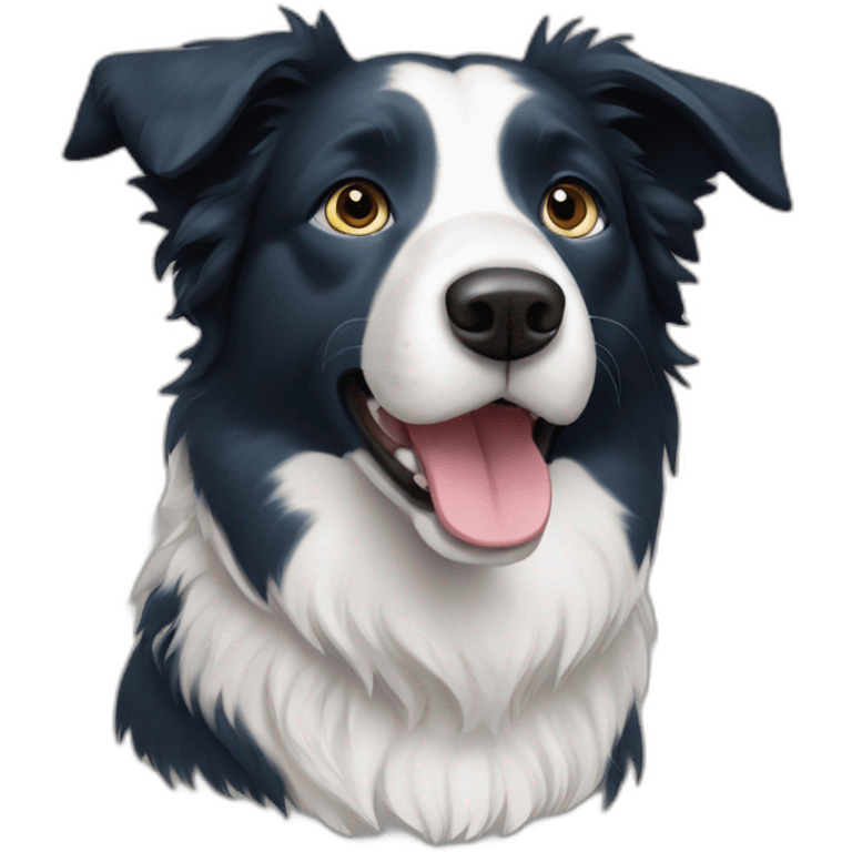 Short hair Border collie blue emoji