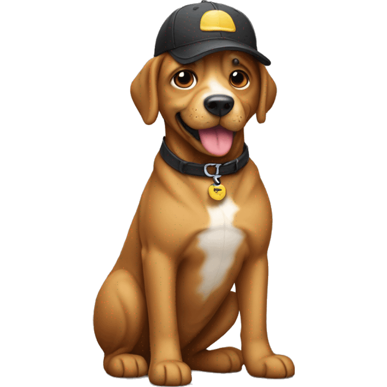 perro con gorra  emoji