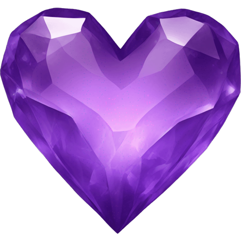 purple crystal heart emoji