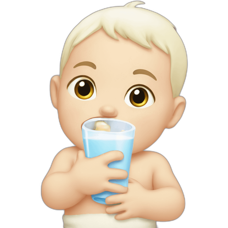 milk drinking baby emoji