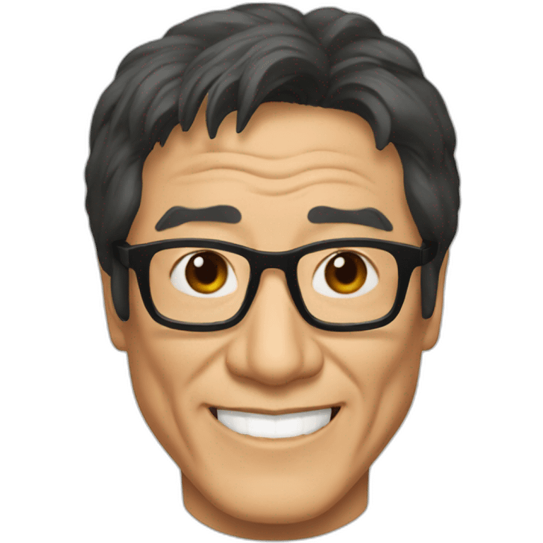 Jackie chan with glasses emoji