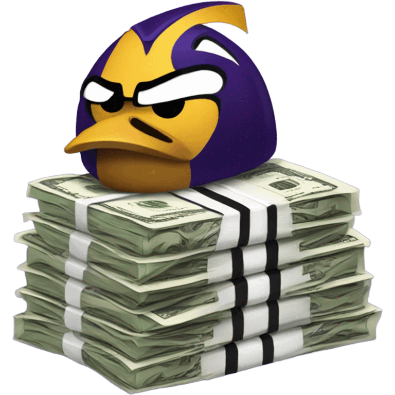 Money in Baltimore ravens jersey emoji