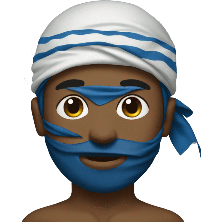 Beach boy with blue bandana   emoji