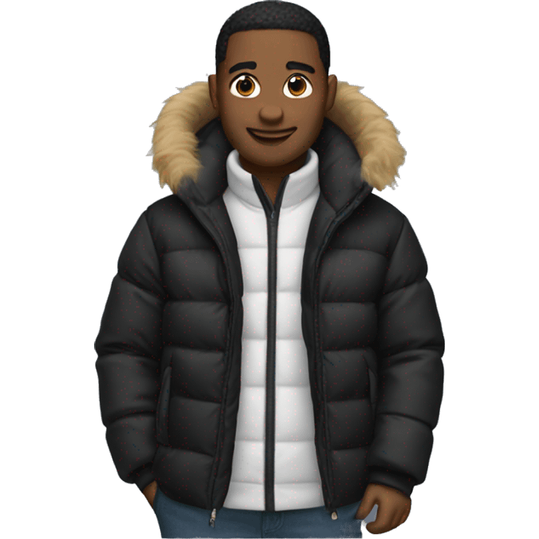 just a black puffer jacket emoji