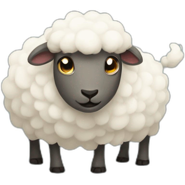 celebrating sheep emoji