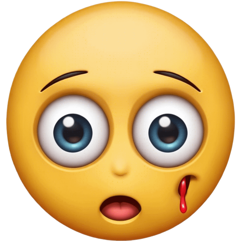 emoji with eyeballs popping out of head like a cartoon character emoji