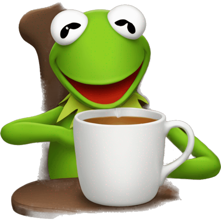 kermit sipping tea emoji