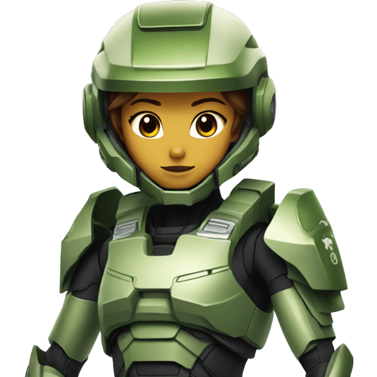 anime girl master chief  emoji