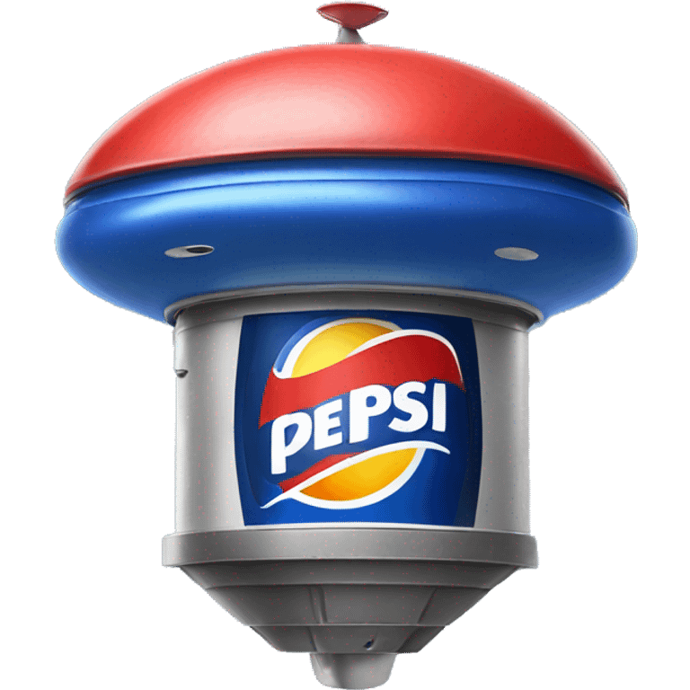 Pepsi can UFO alien spaceship birdhouse  emoji