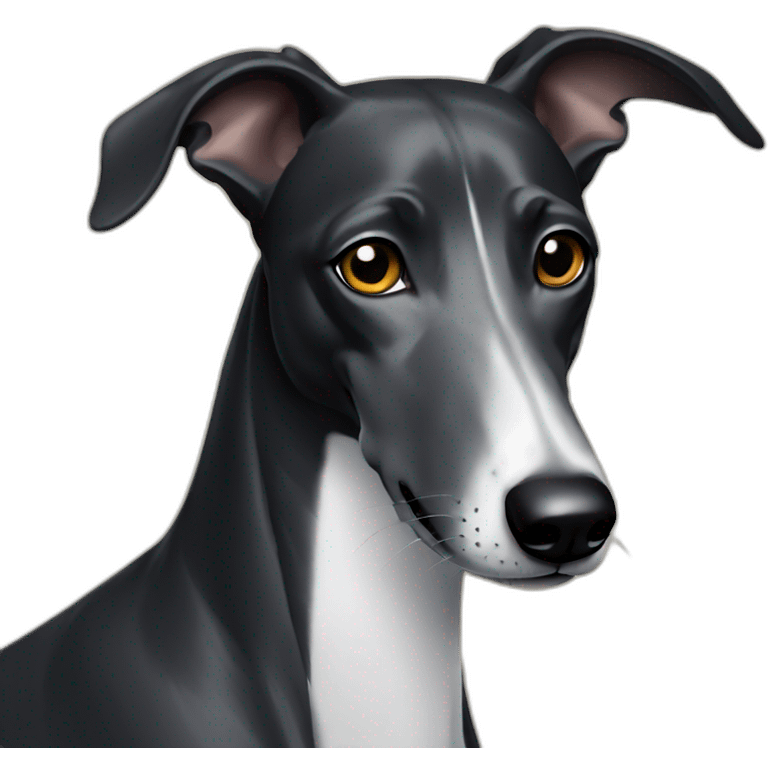 black-greyhound-face emoji