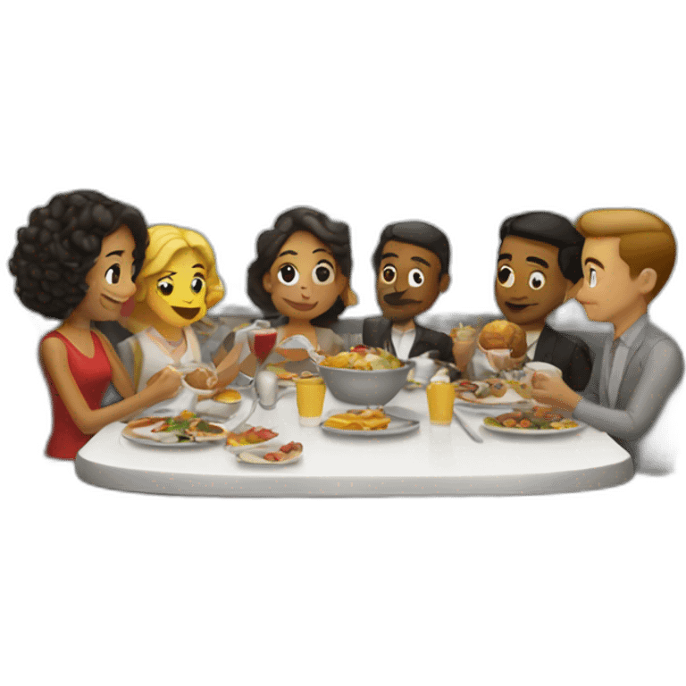 Holiday diner emoji