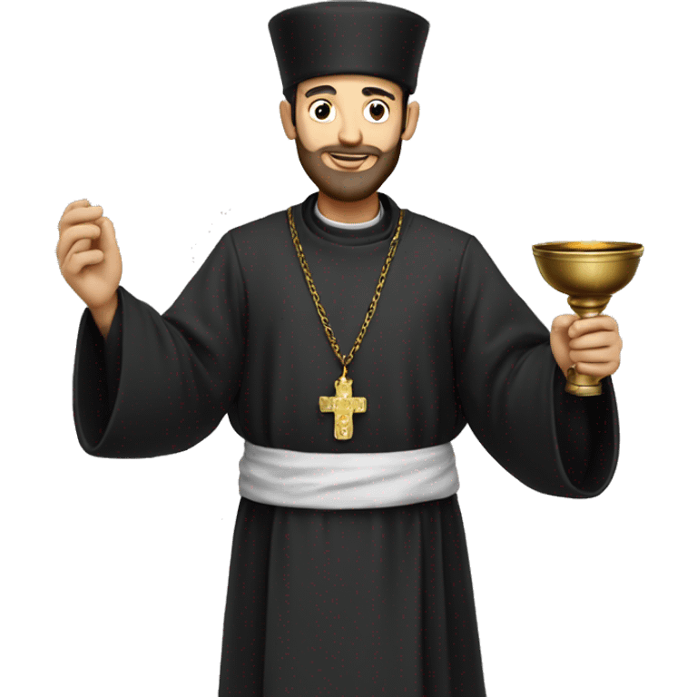 An Orthodox priest with a censer emoji