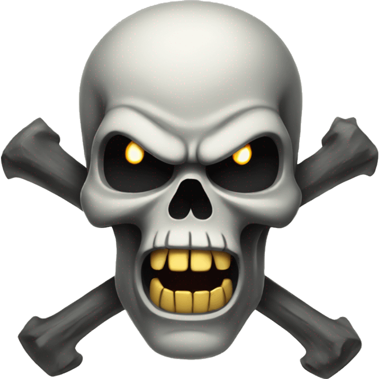 angry skull emoji