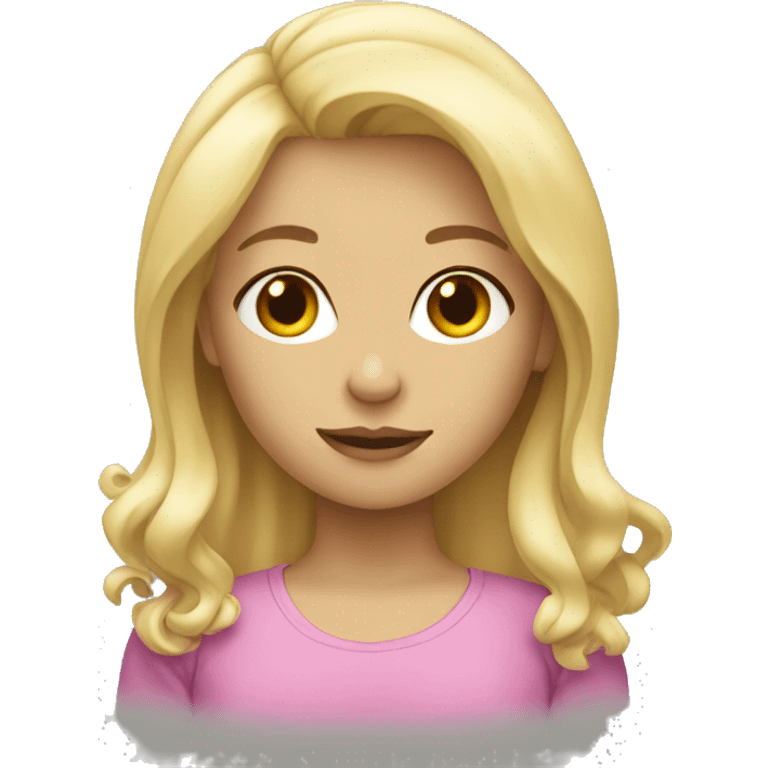 Blond hair girl emoji