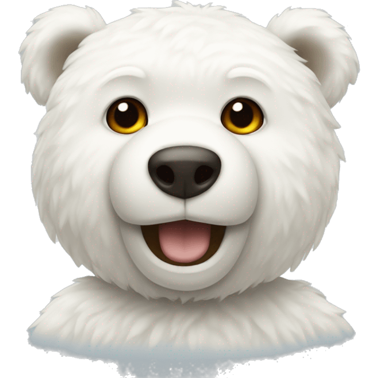 White teddy bear emoji