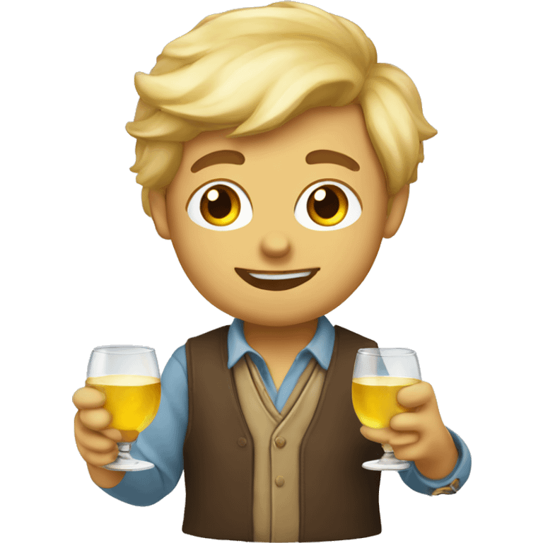 chient avec un verre  emoji