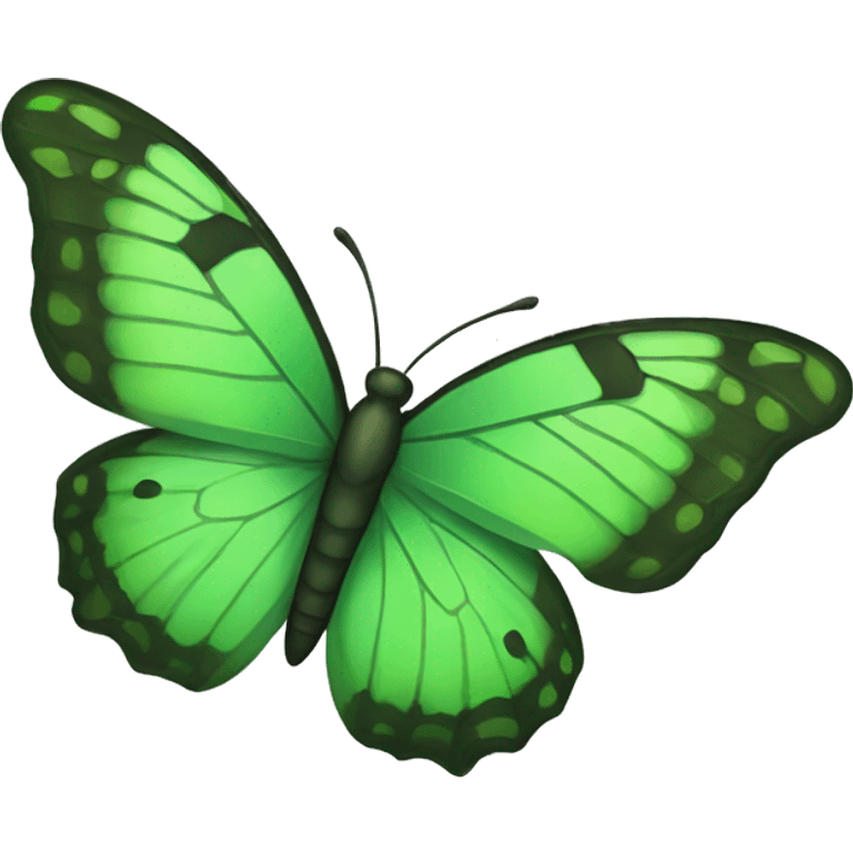 Green butterfly emoji