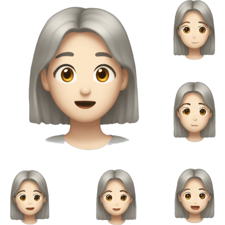 하얀 강아지 emoji