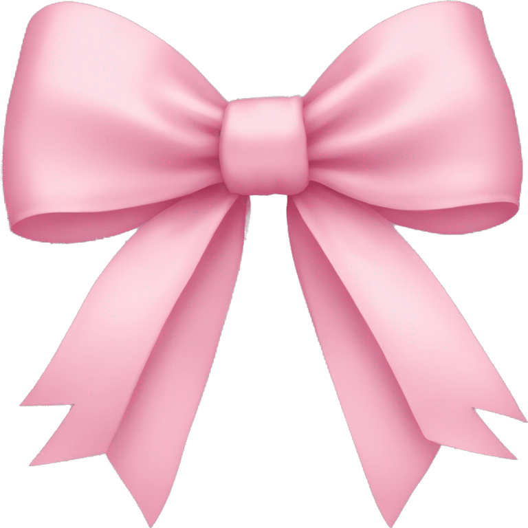 light pink ribbon bow emoji