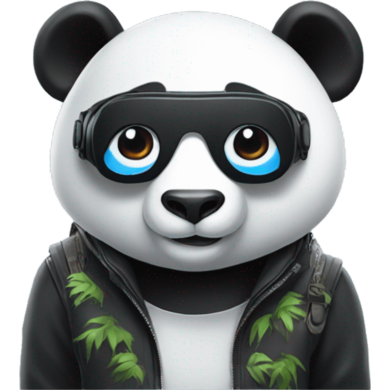 panda wearing meta quest vr headset emoji