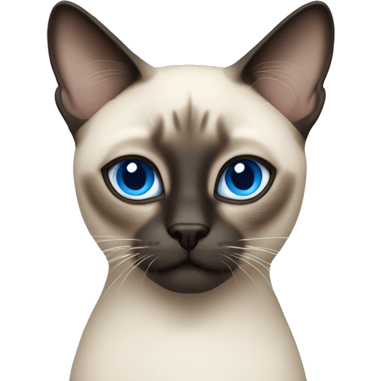 siamese cat with blue eyes emoji