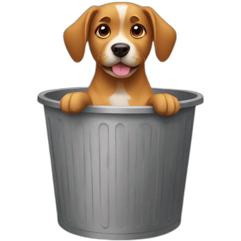 dog in a trash can emoji