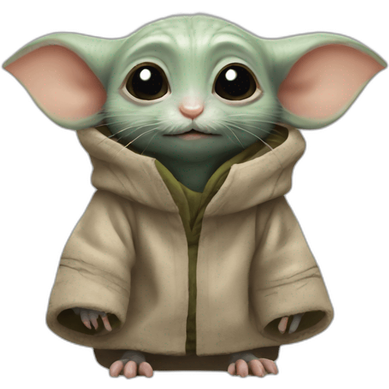 rat in baby Yoda outfit emoji