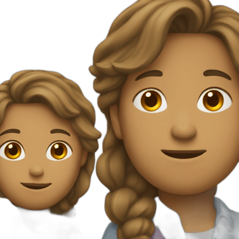 Two profile in queue  emoji