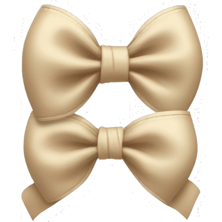 aesthetic beige bow emoji