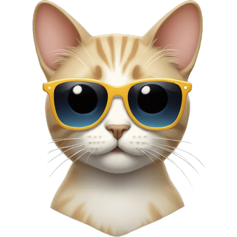 Cat with sunglasses emoji