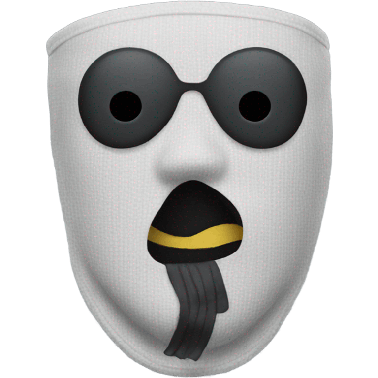 Emoji wearing a ski mask emoji