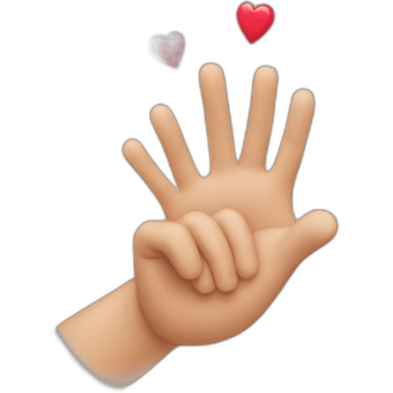 Coeur avec des mains emoji