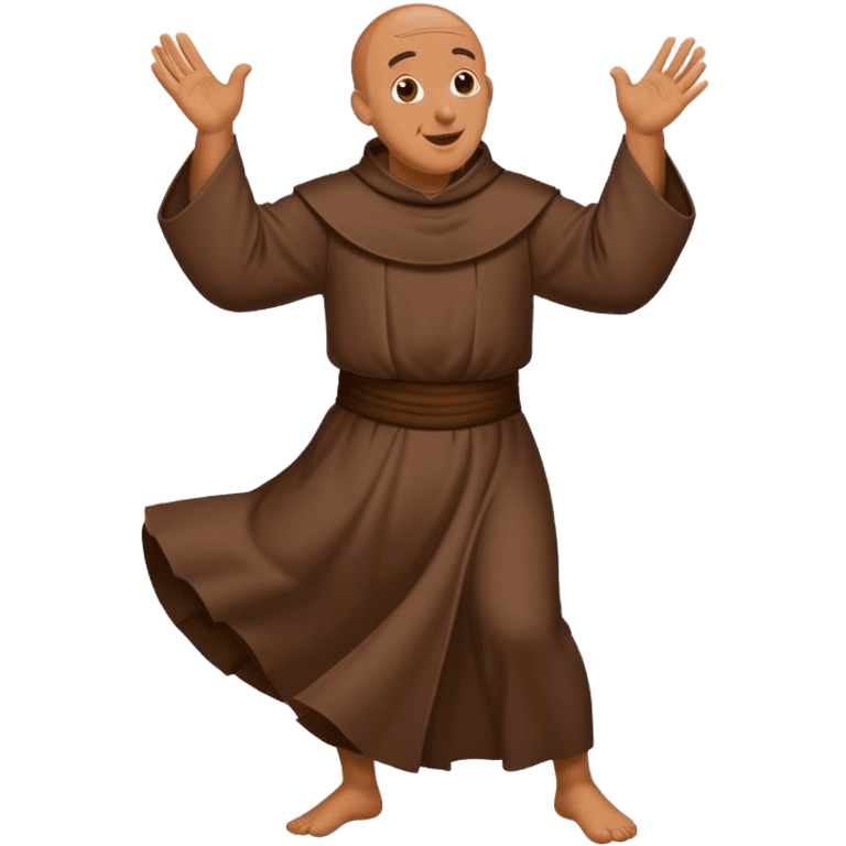 A dancing friar  emoji