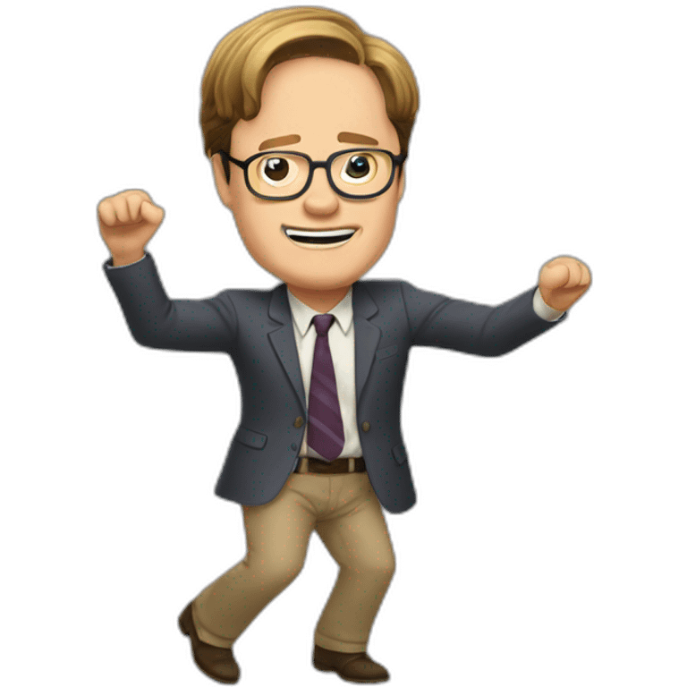 dwight schrute dancing emoji