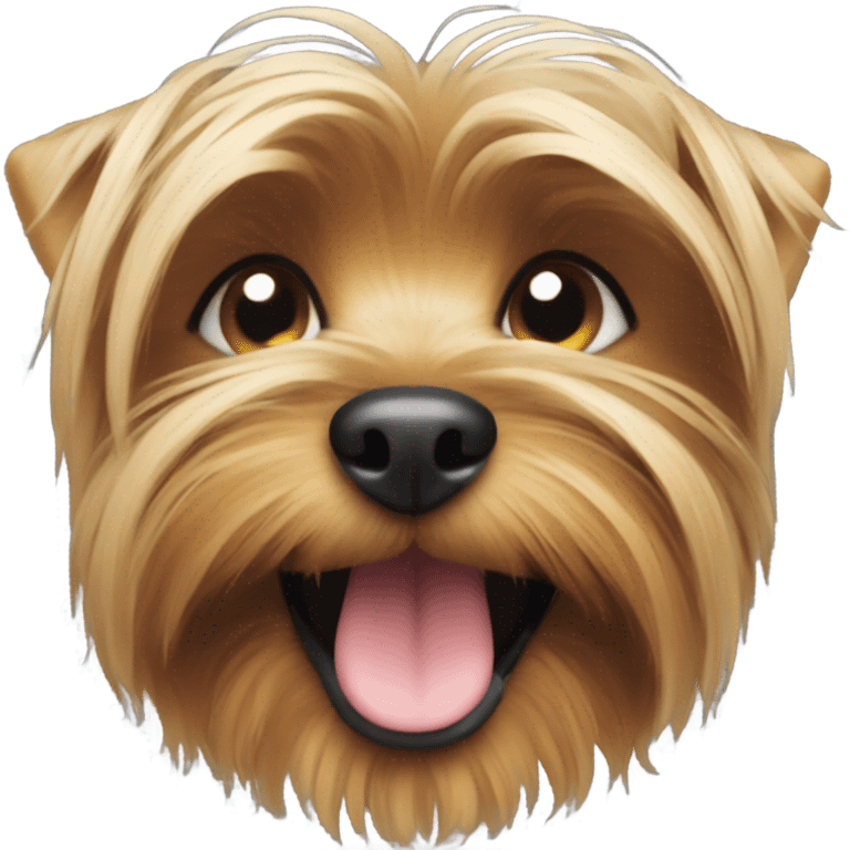 Yorkshire terrier smiling emoji