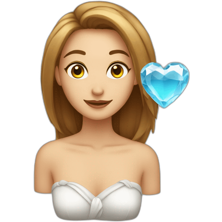 Coeur en cristal emoji