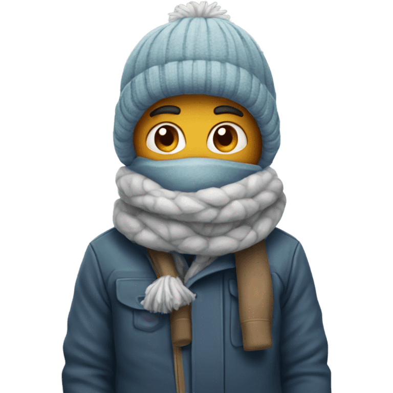 Bundle up cold emoji