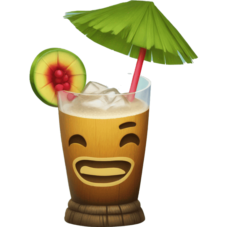 tiki cocktail emoji