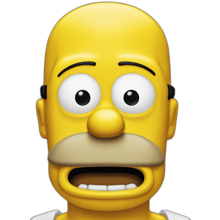 Homer simpson choqué emoji