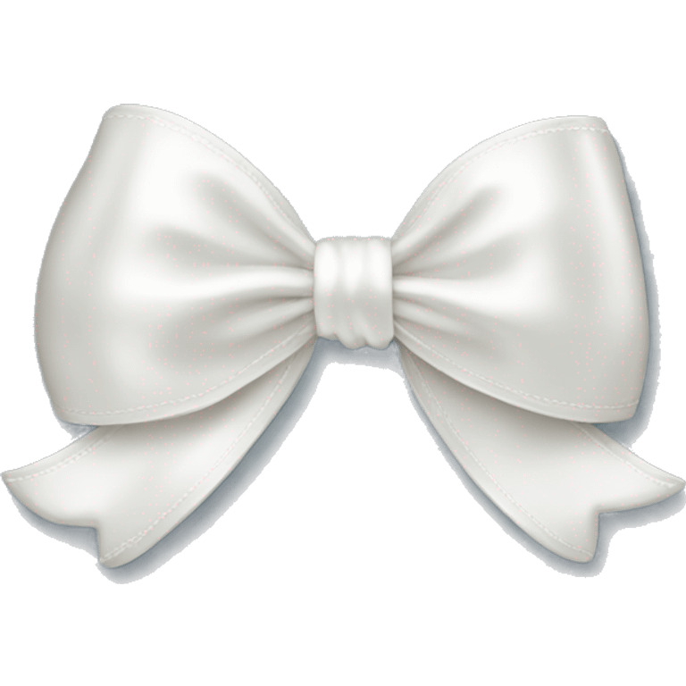 white satin bow emoji