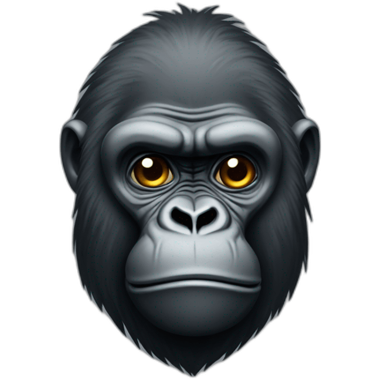 Gorilla looking very sad and upset emoji