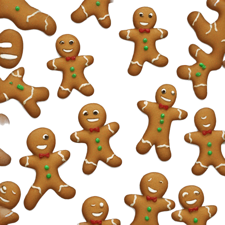 Gingerbread man emoji