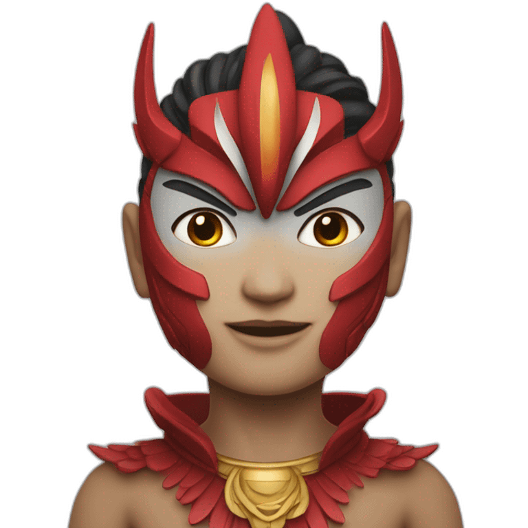 garuda human in red emoji