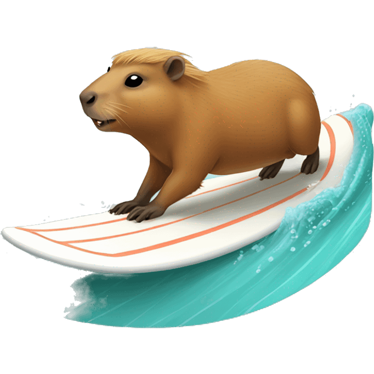 capybara surfing emoji