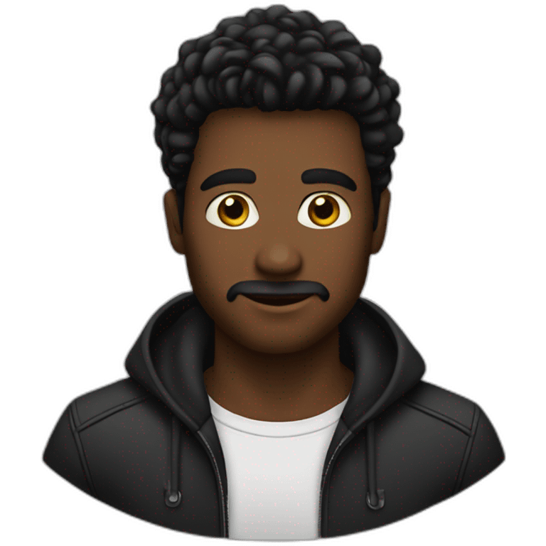 homme noir locks emoji