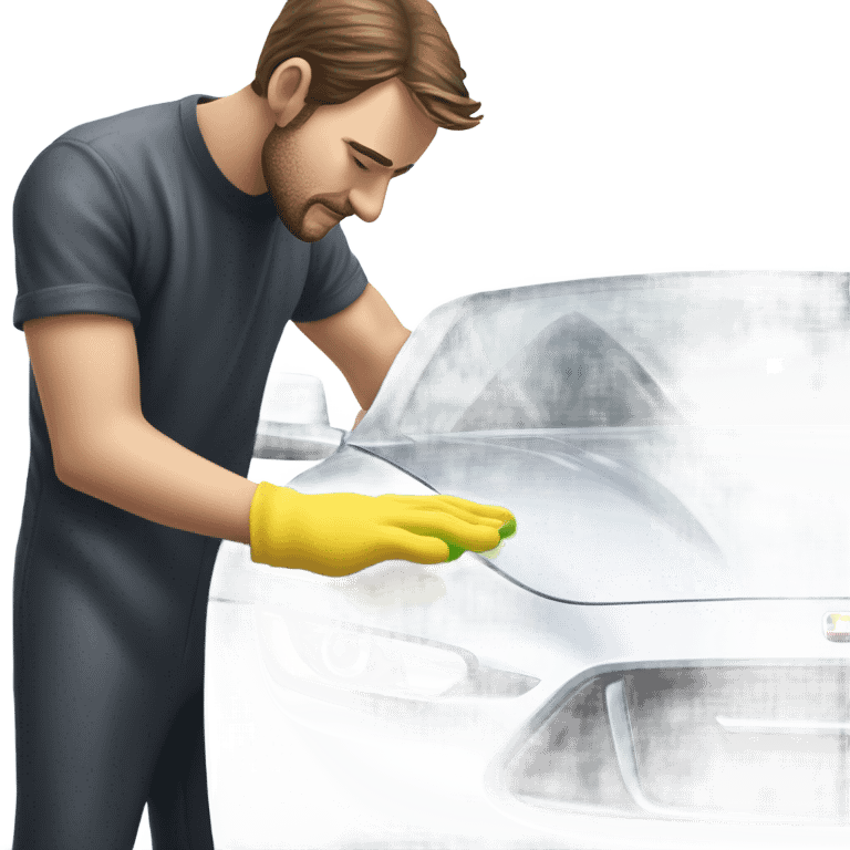 Guy Hand Washing Sports Car emoji